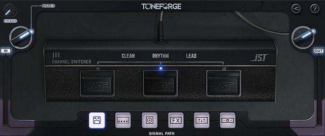 Toneforge Jason Richardsonのチャンネルスイッチャー画面