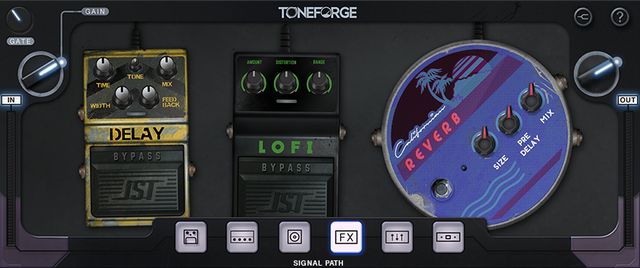 Toneforge Jason Richardsonのエフェクター画面